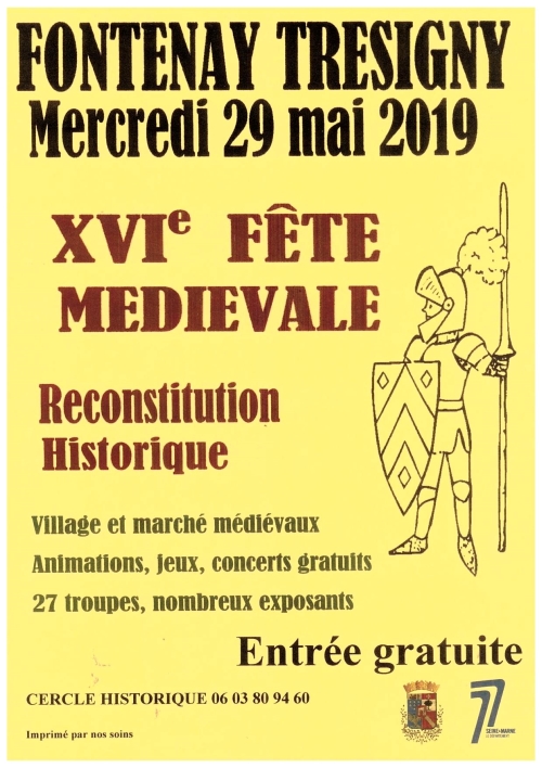 Affiche Fête Médiévale 2019