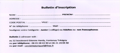 Inscription Dictée du Maire 2024