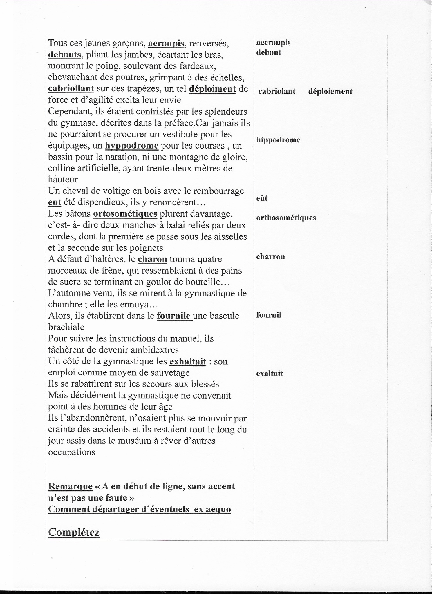 Texte avec Erreurs 2024
